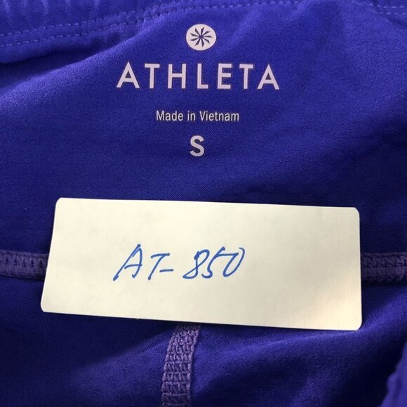 Athleta Dobby‎ Be Free Knicker Crop Pants Blue Wome - Picture 2 of 7